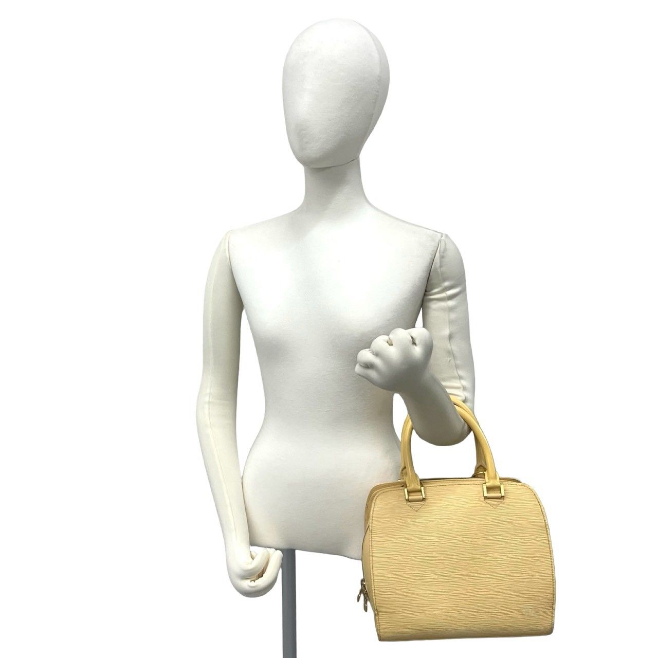 Louis Vuitton Vintage Pont Neuf Epi Leather Handbag Cream Yellow Vanilla — view 2