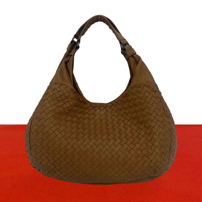 Bottega Veneta Campana Intrecciato Leather Tote Bag Brown