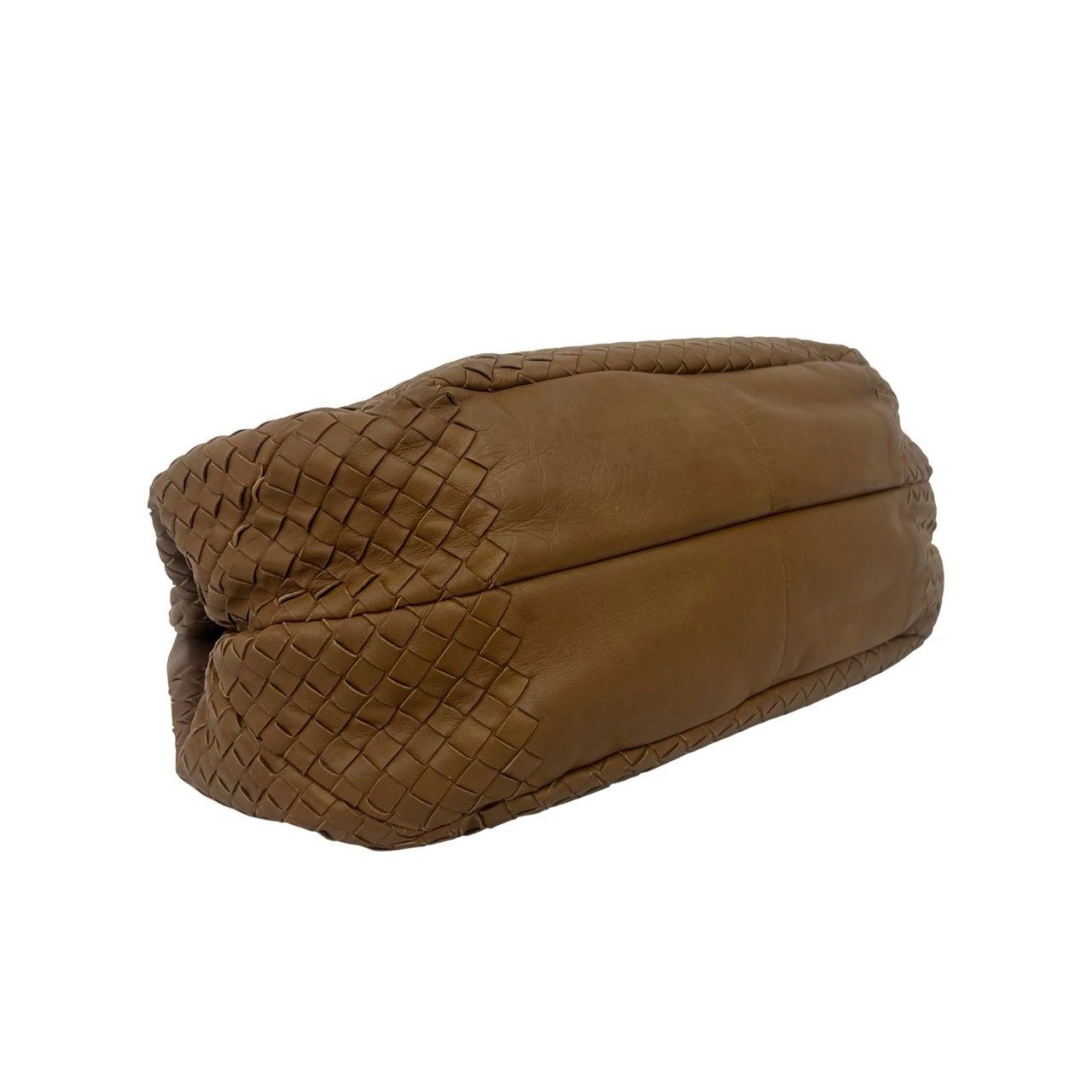 Bottega Veneta Campana Intrecciato Leather Tote Bag Brown — view 7