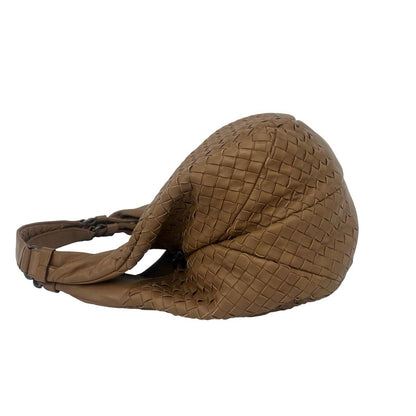 Bottega Veneta Campana Intrecciato Leather Tote Bag Brown — view 5