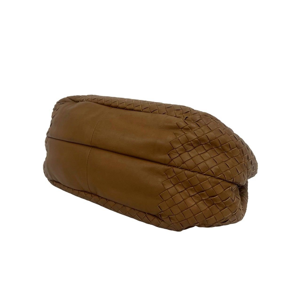 Bottega Veneta Campana Intrecciato Leather Tote Bag Brown — view 8