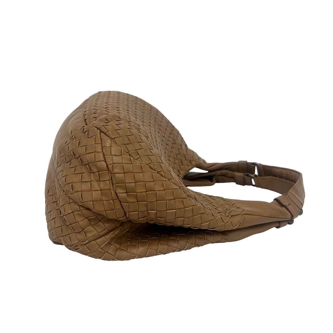 Bottega Veneta Campana Intrecciato Leather Tote Bag Brown — view 6