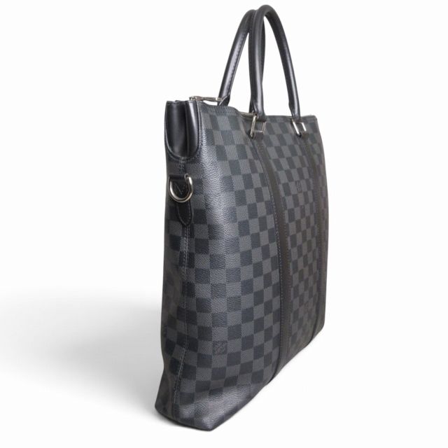 Louis Vuitton Damier Graphite Anton Tote Bag Black — view 3