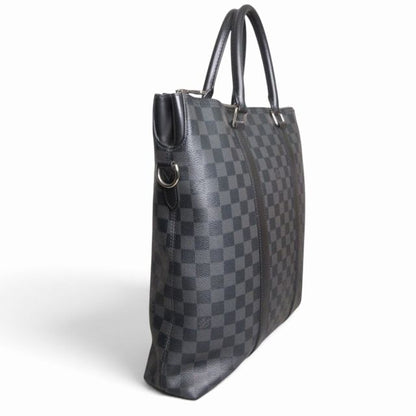 Louis Vuitton Damier Graphite Anton Tote Bag Black — view 3