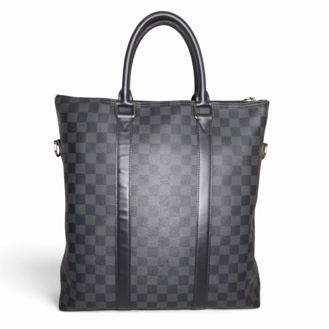 Louis Vuitton Damier Graphite Anton Tote Bag Black — view 2