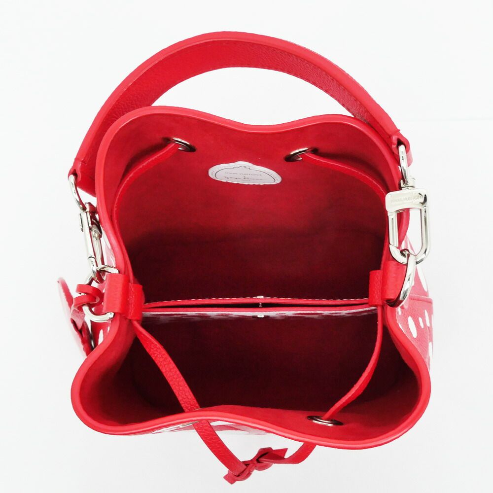 Louis Vuitton Monogram Empreinte Neo Noe BB LV YK Red Yayoi Kusama Hand — view 5