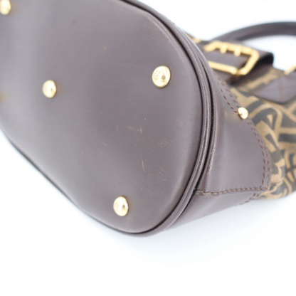 Fendi Zucca Pattern Bucket Tote Handbag — view 6