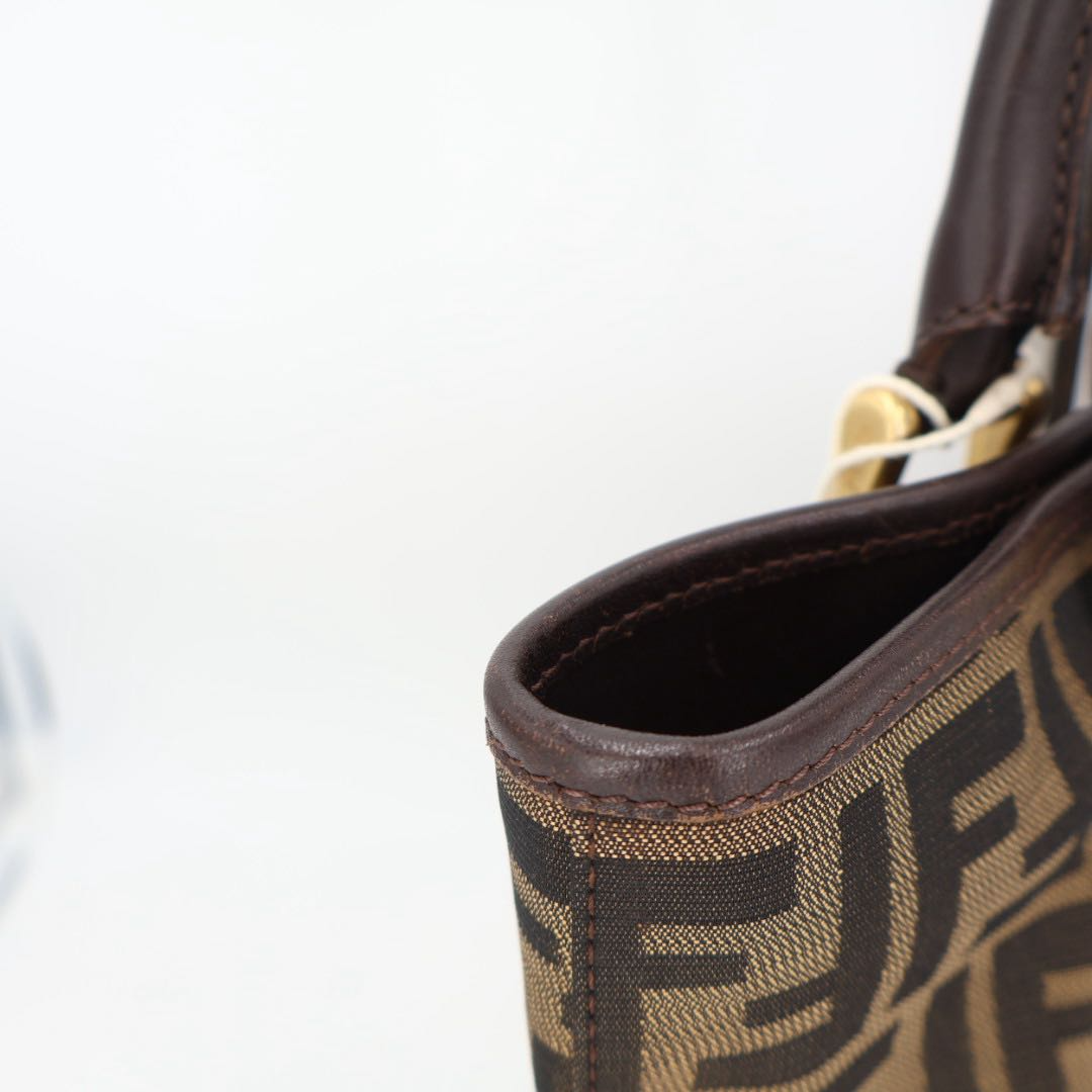 Fendi Zucca Pattern Bucket Tote Handbag — view 2