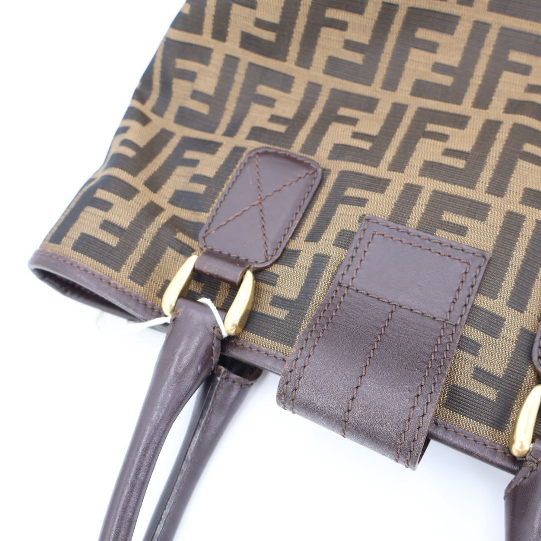Fendi Zucca Pattern Bucket Tote Handbag — view 4