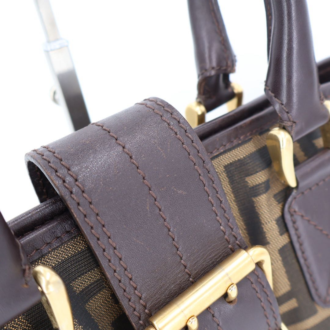 Fendi Zucca Pattern Bucket Tote Handbag — view 3