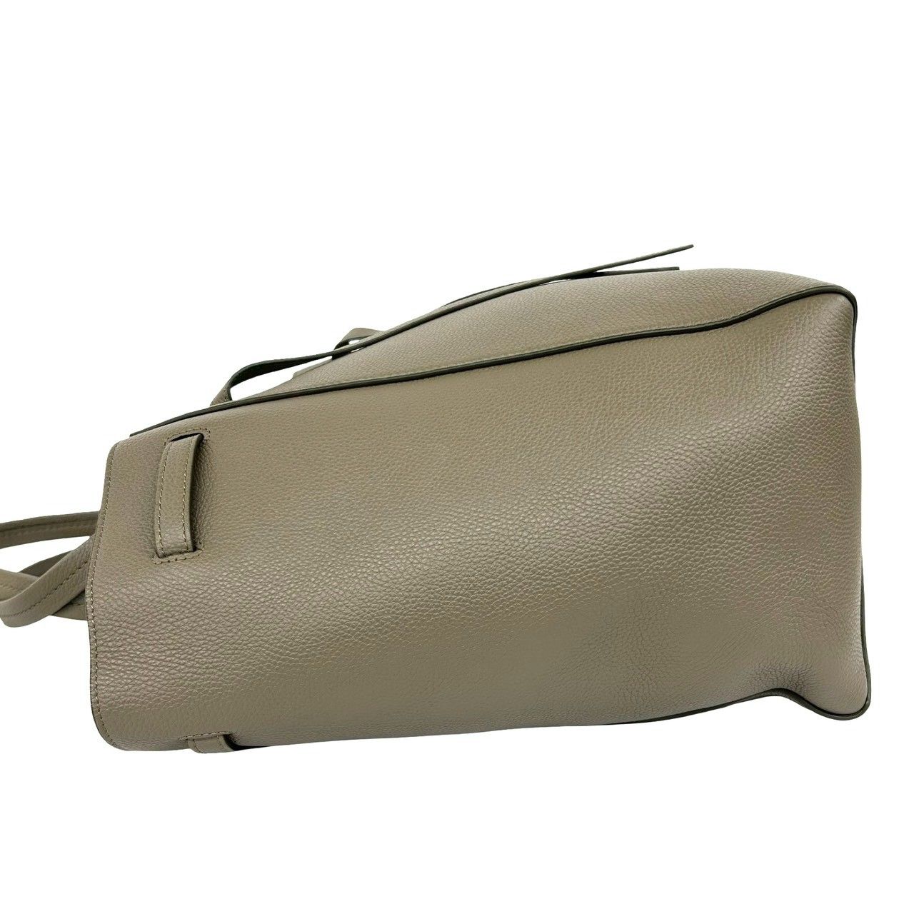 Celine Cabas Phantom Small Logo Leather Tote Shoulder Bag Gray — view 5
