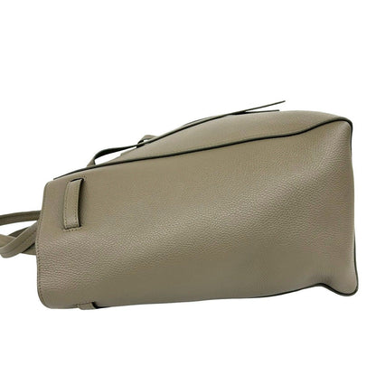 Celine Cabas Phantom Small Logo Leather Tote Shoulder Bag Gray — view 5