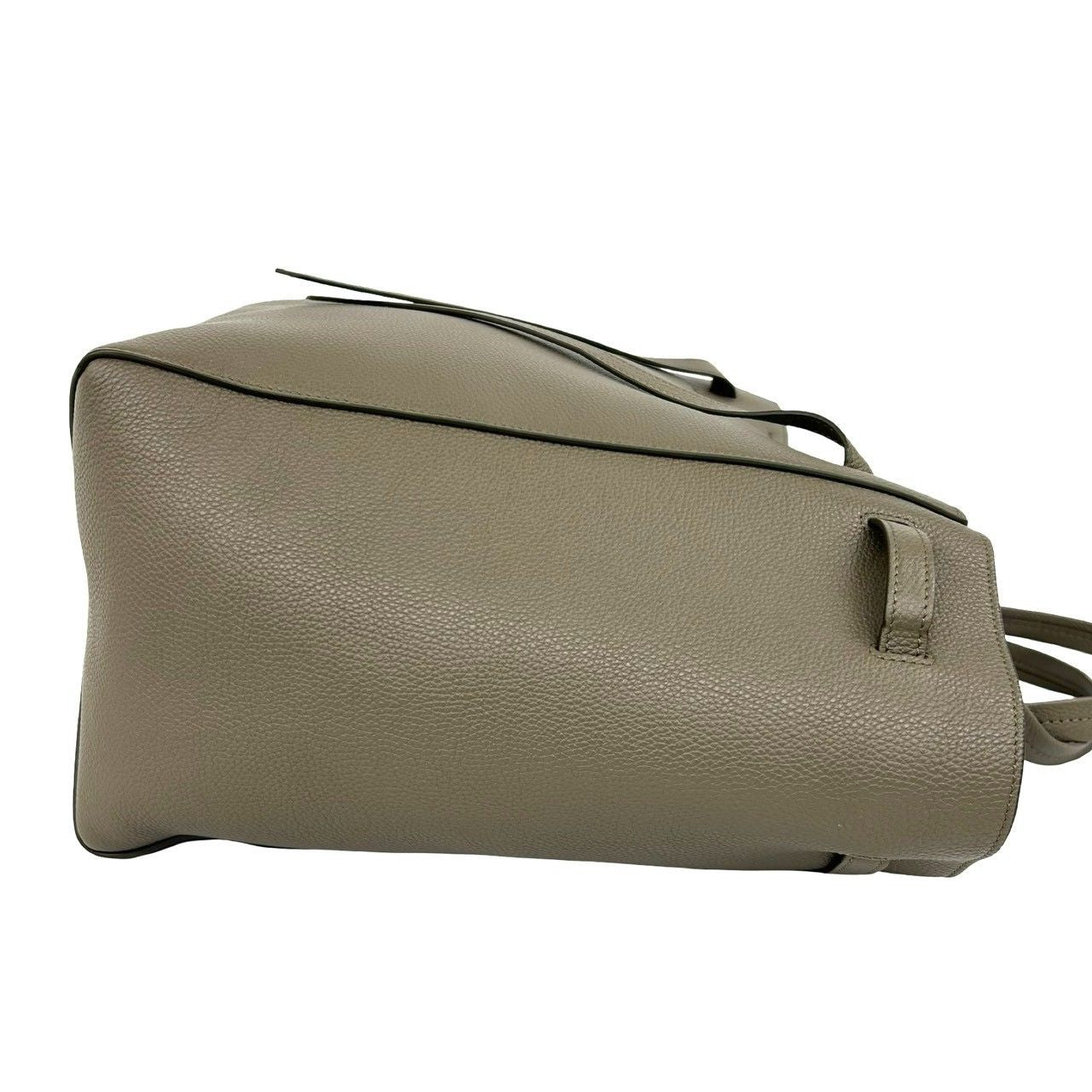 Celine Cabas Phantom Small Logo Leather Tote Shoulder Bag Gray — view 6