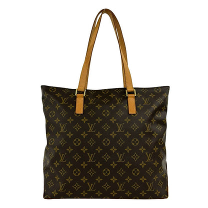 Louis Vuitton Cabas Mezzo Monogram Pattern Leather Tote Shoulder Bag Brown — view 3