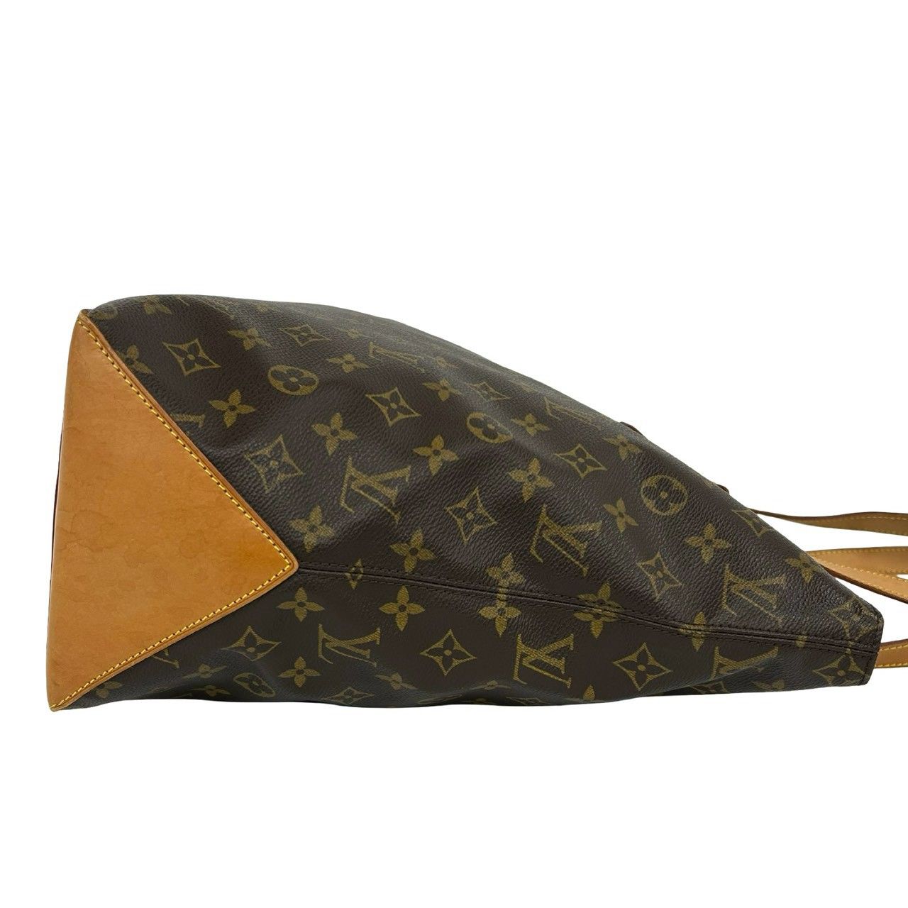 Louis Vuitton Cabas Mezzo Monogram Pattern Leather Tote Shoulder Bag Brown — view 6