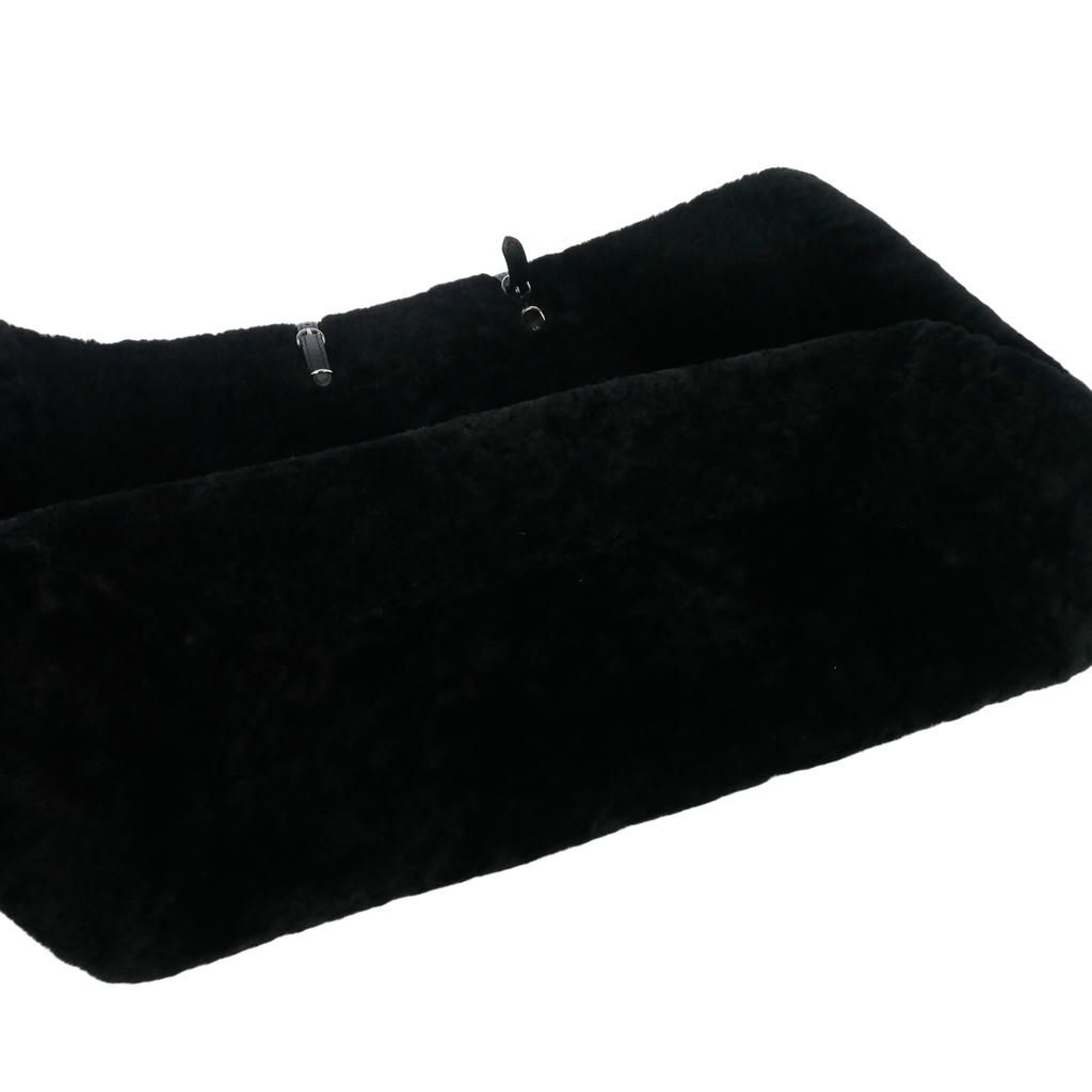 Balenciaga Paper Tote Bag Shearling Leather Black — view 5