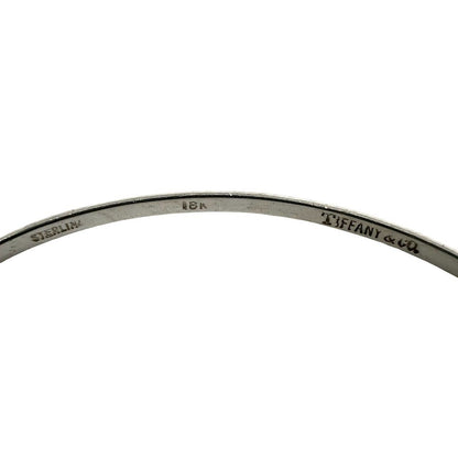 Tiffany & Co Vintage Hook Eye Bangle Silver Gold Bracelet — view 2
