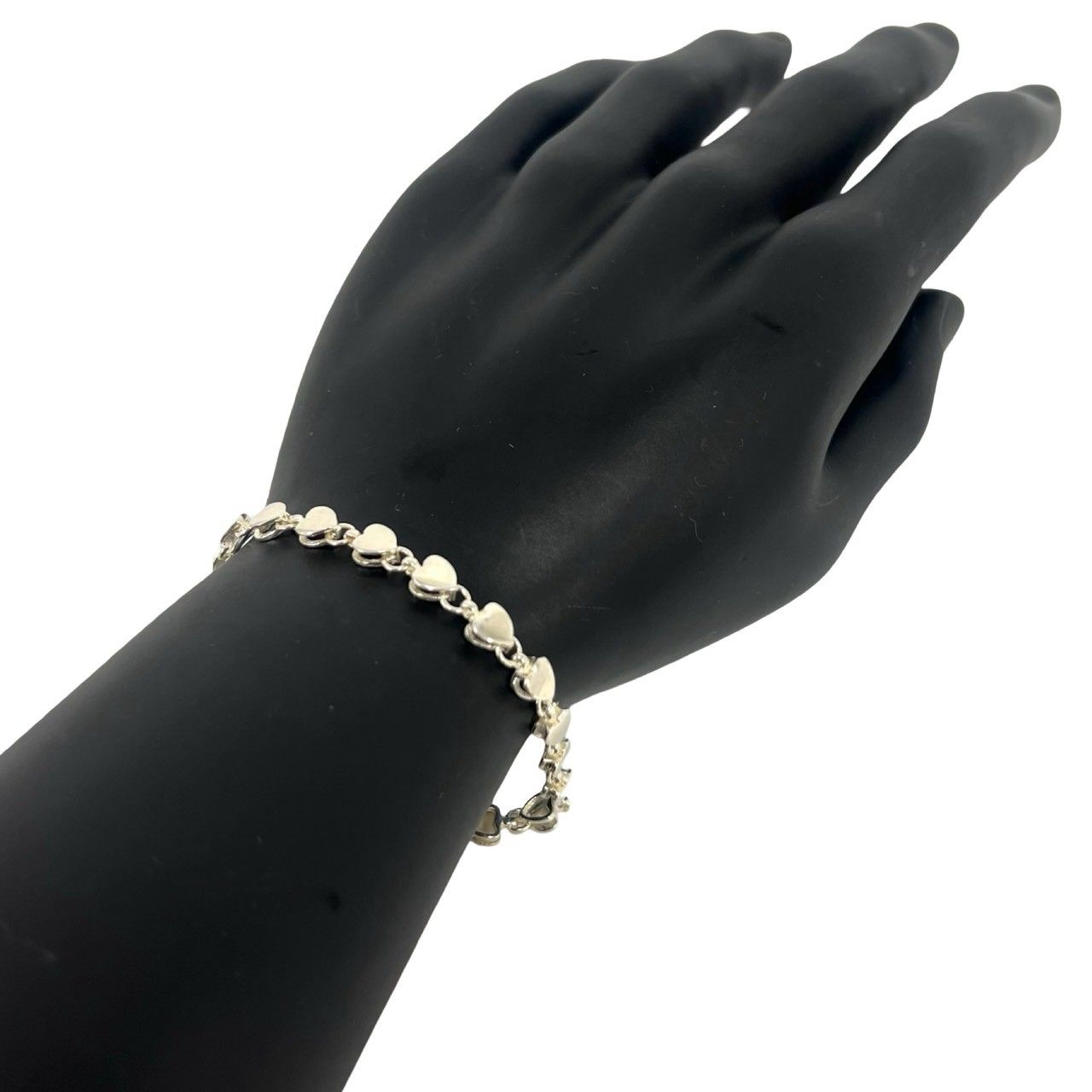 Tiffany & Co Vintage Puff Heart Bracelet 925 Sterling Silver — view 2