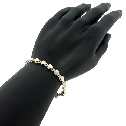 Tiffany & Co Vintage Puff Heart Bracelet 925 Sterling Silver — view 2