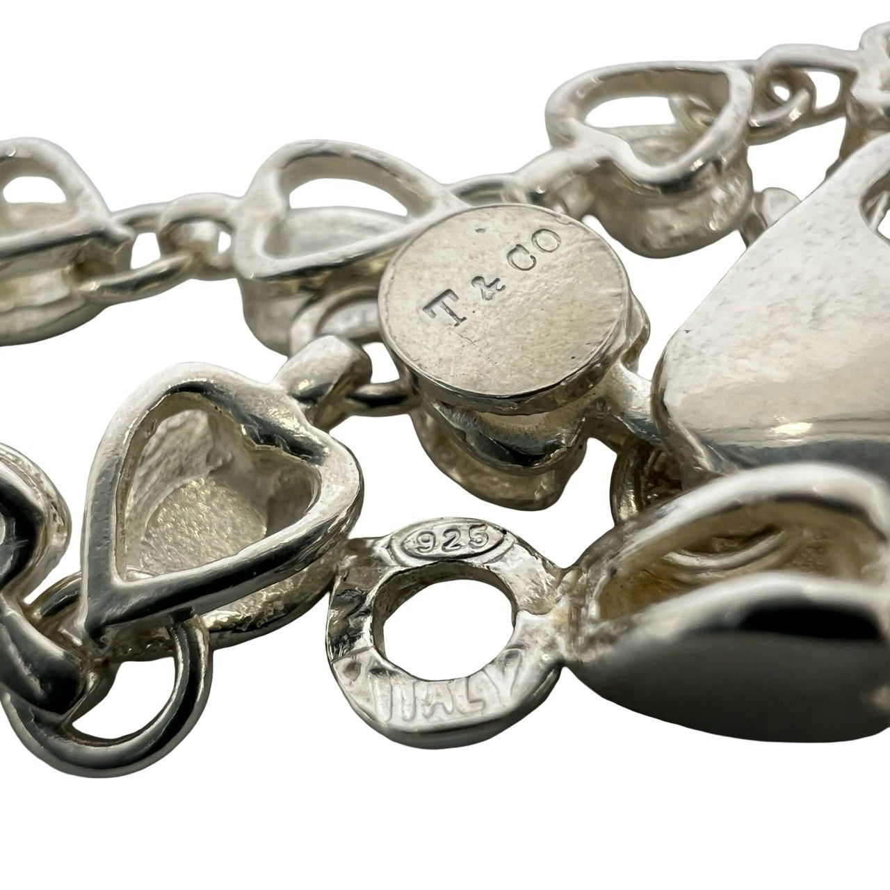 Tiffany & Co Vintage Puff Heart Bracelet 925 Sterling Silver — view 3