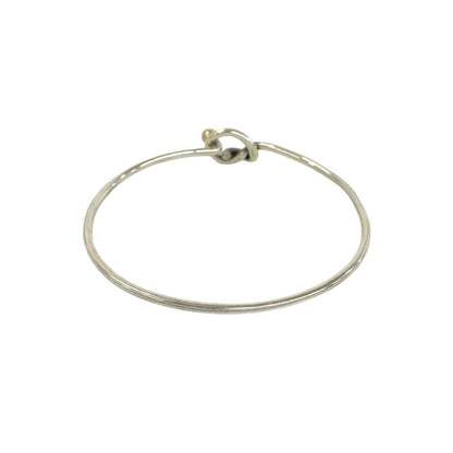Tiffany & Co Vintage Love Knot Bangle Silver Gold Bracelet — view 7