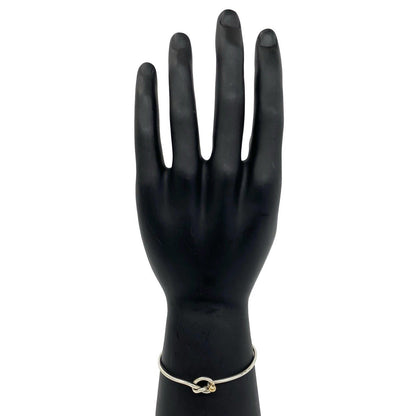 Tiffany & Co Vintage Love Knot Bangle Silver Gold Bracelet — view 2