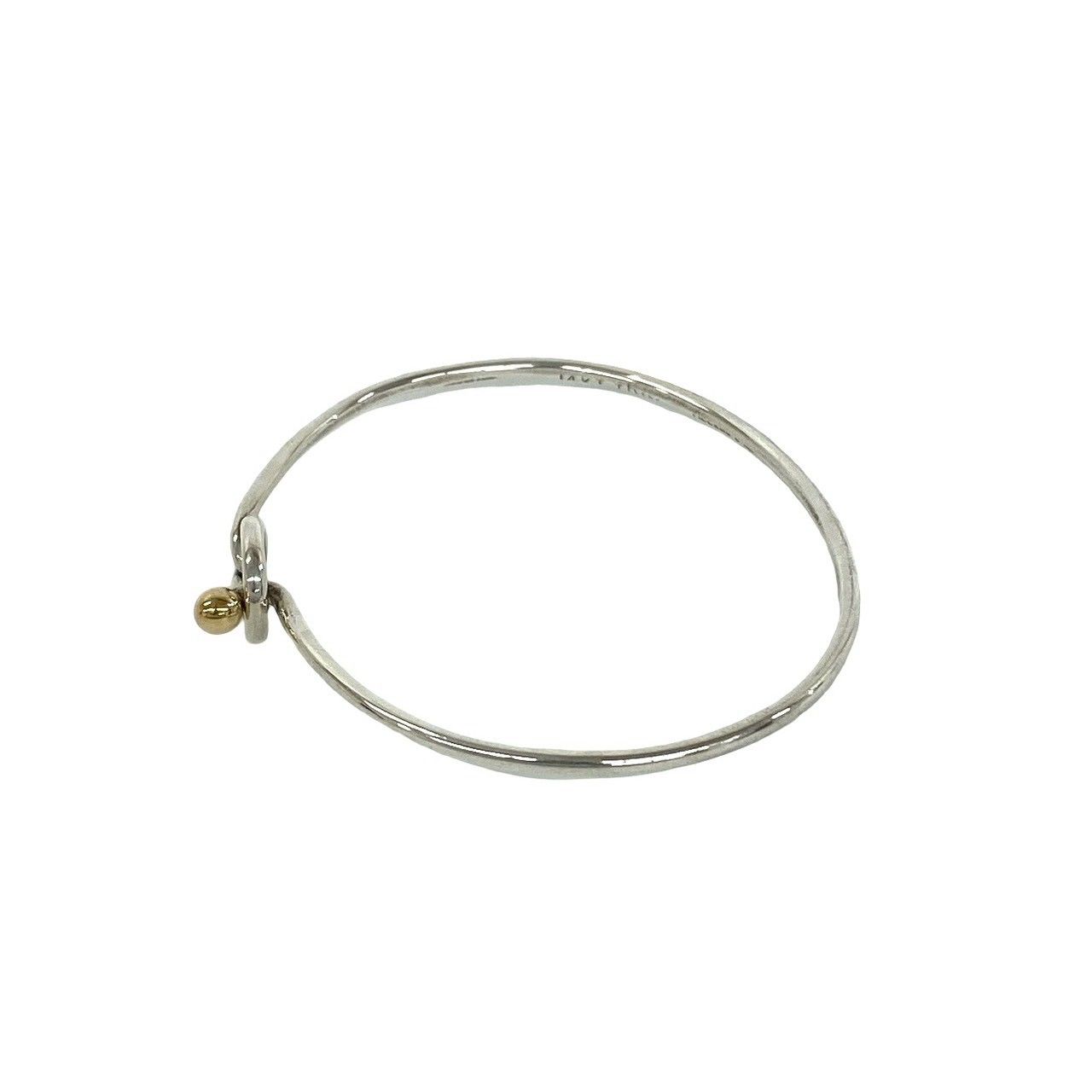 Tiffany & Co Vintage Love Knot Bangle Silver Gold Bracelet — view 5