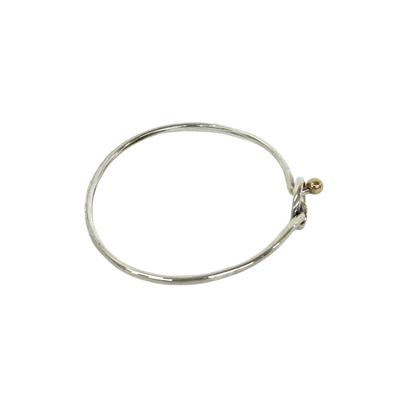 Tiffany & Co Vintage Love Knot Bangle Silver Gold Bracelet — view 6