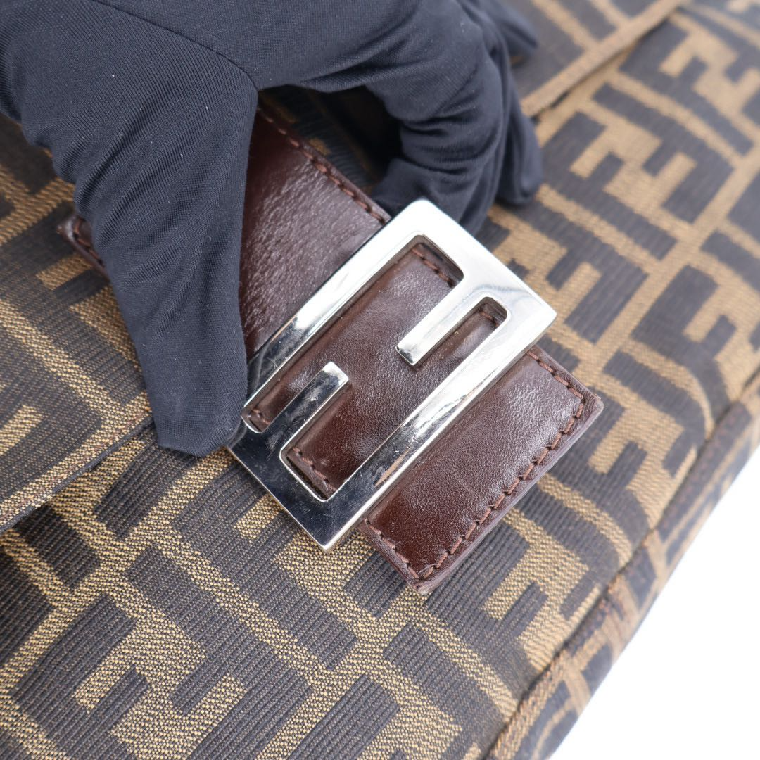Fendi Zuccaman Mawan Shoulder Bag — view 4