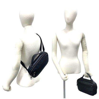Louis Vuitton Ambler Damier Infini Leather 2-Way Shoulder Belt Bag Black — view 2