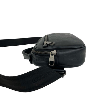 Louis Vuitton Ambler Damier Infini Leather 2-Way Shoulder Belt Bag Black — view 5