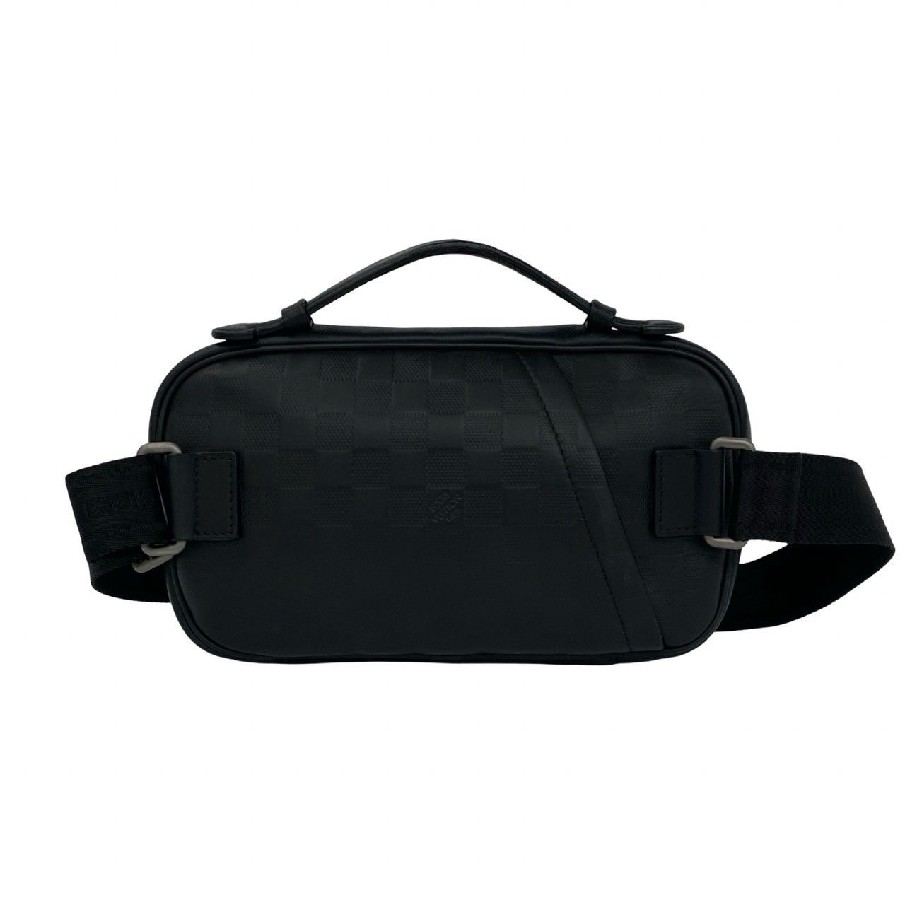 Louis Vuitton Ambler Damier Infini Leather 2-Way Shoulder Belt Bag Black — view 3