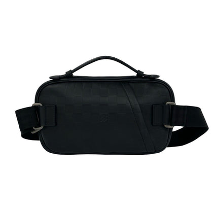 Louis Vuitton Ambler Damier Infini Leather 2-Way Shoulder Belt Bag Black — view 3