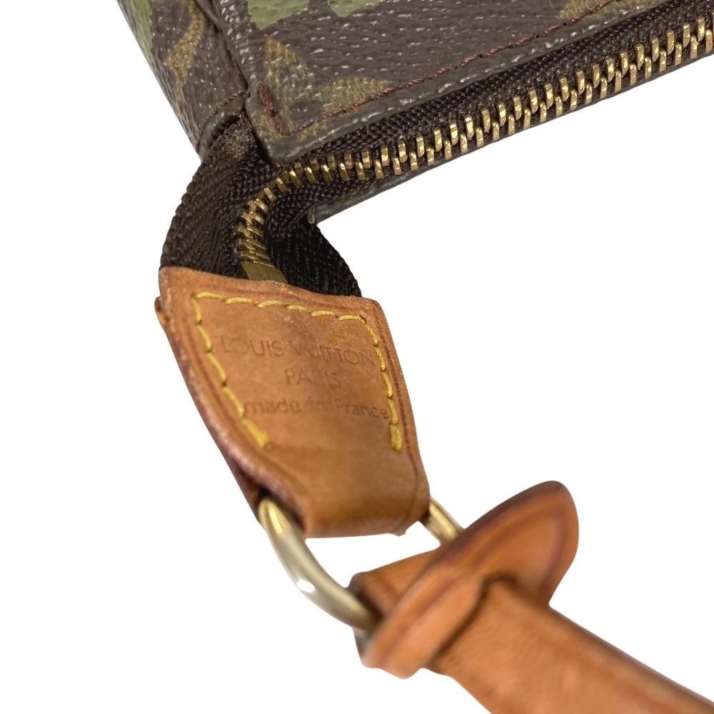 Louis Vuitton Shoulder Bag Pochette Soir Monogram Canvas Khaki — view 8