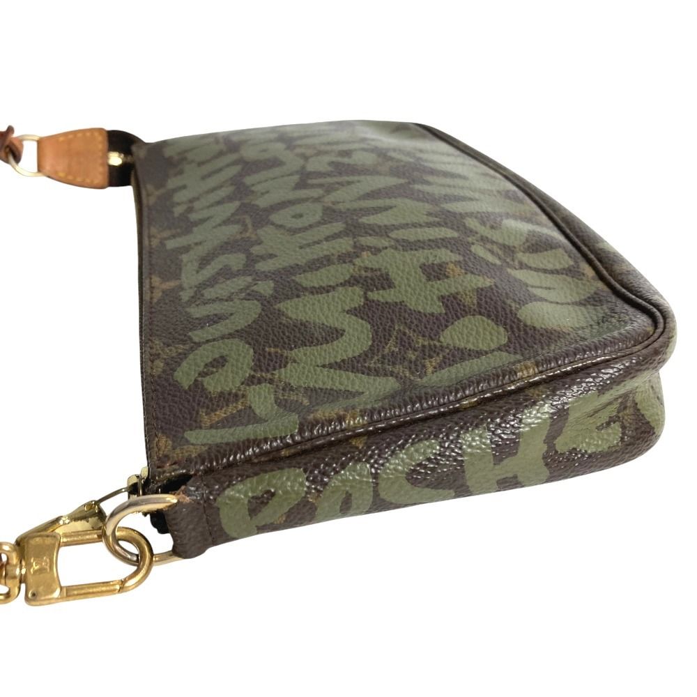 Louis Vuitton Shoulder Bag Pochette Soir Monogram Canvas Khaki — view 3