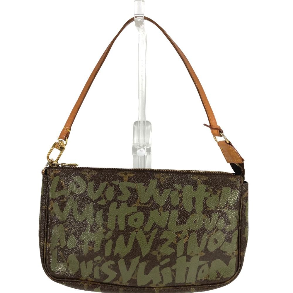 Louis Vuitton Shoulder Bag Pochette Soir Monogram Canvas Khaki