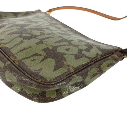 Louis Vuitton Shoulder Bag Pochette Soir Monogram Canvas Khaki — view 6