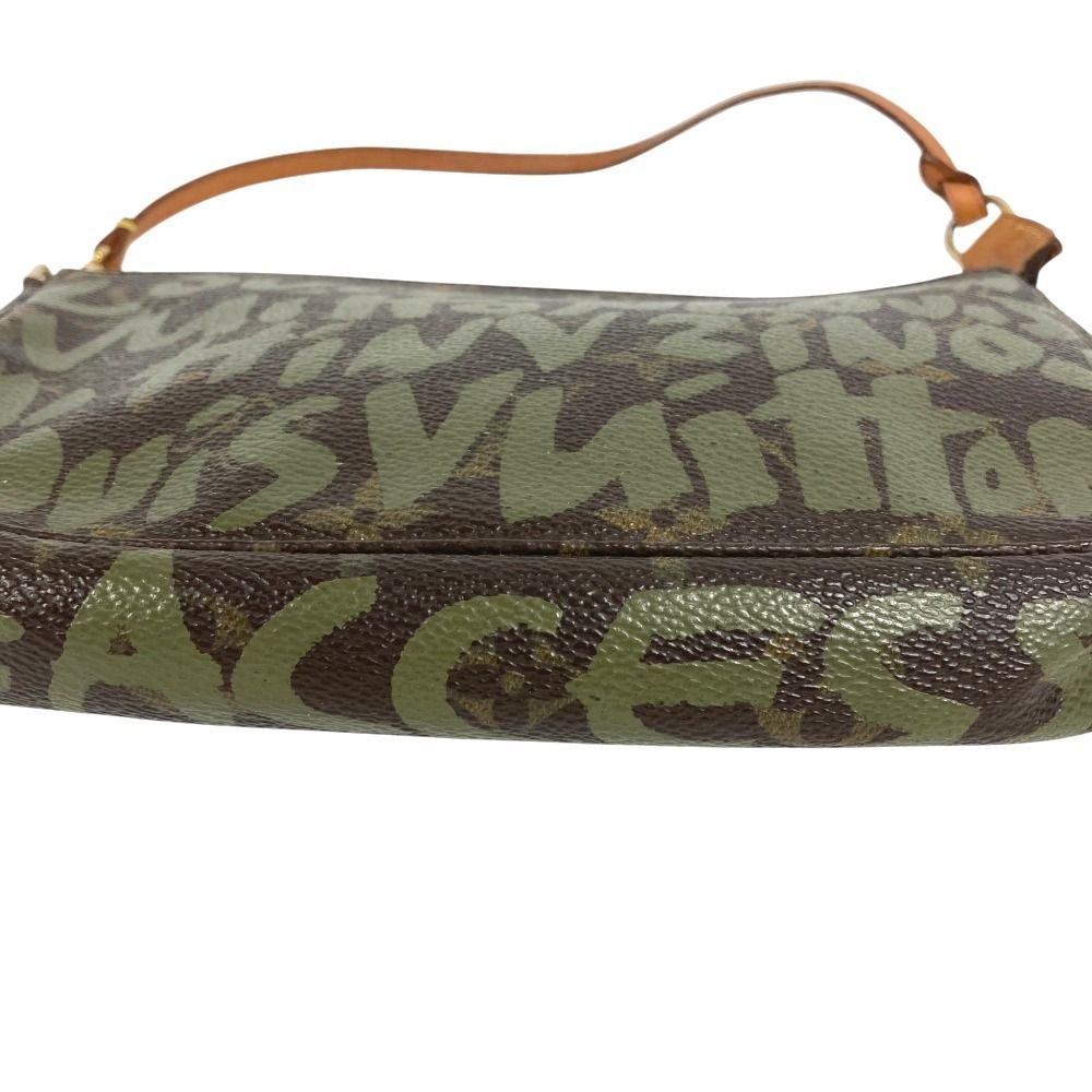 Louis Vuitton Shoulder Bag Pochette Soir Monogram Canvas Khaki — view 5