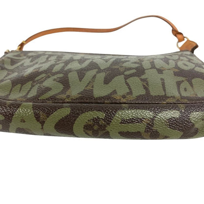 Louis Vuitton Shoulder Bag Pochette Soir Monogram Canvas Khaki — view 5