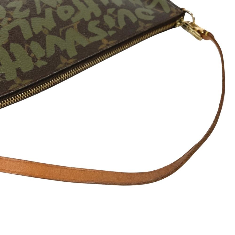 Louis Vuitton Shoulder Bag Pochette Soir Monogram Canvas Khaki — view 7