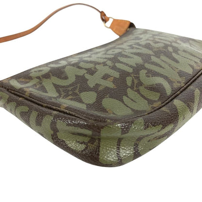 Louis Vuitton Shoulder Bag Pochette Soir Monogram Canvas Khaki — view 4