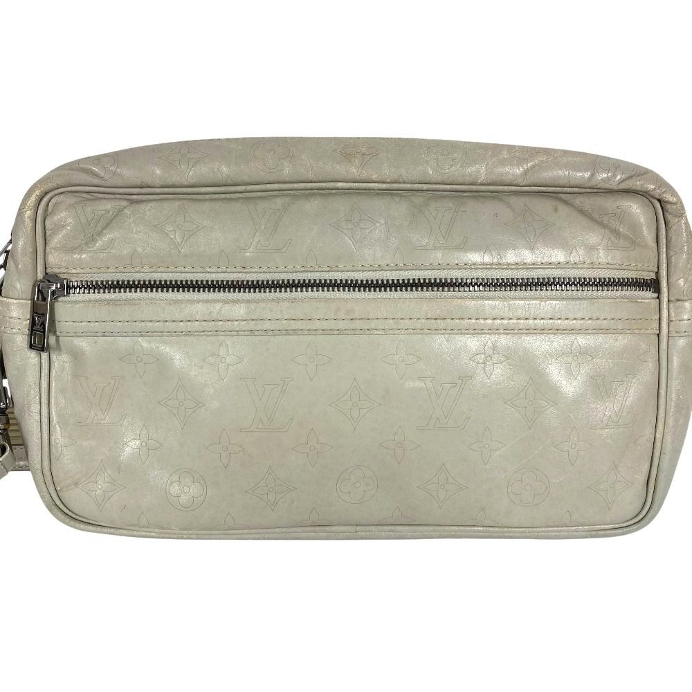Louis Vuitton Shoulder Bag Ilvington Leather Shale Light Gray — view 3