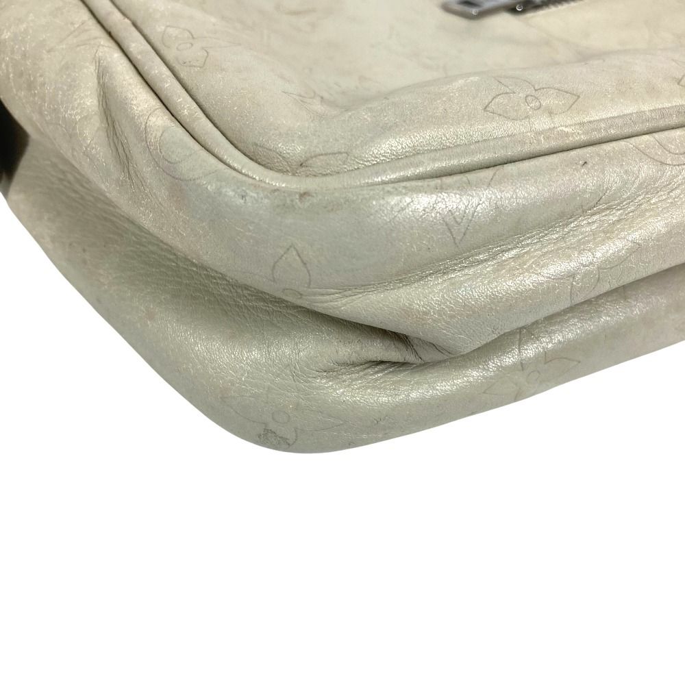 Louis Vuitton Shoulder Bag Ilvington Leather Shale Light Gray — view 7
