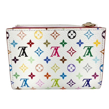 Louis Vuitton Bifold Wallet Portefeuille Lisa Monogram Multicolor Canvas Blanc — view 2
