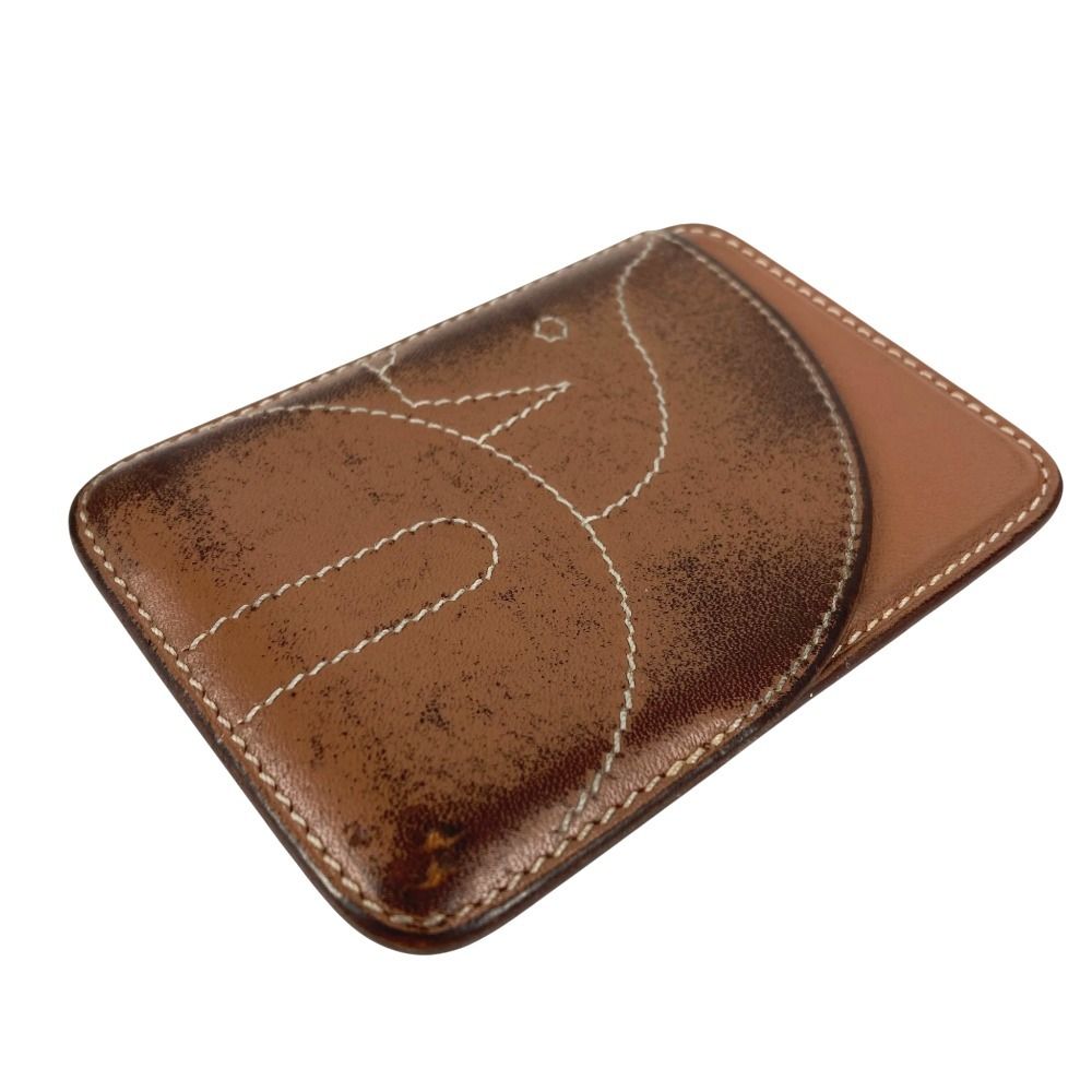Hermes Card Case Magsafe Eman Cheval Leather Brown — view 5