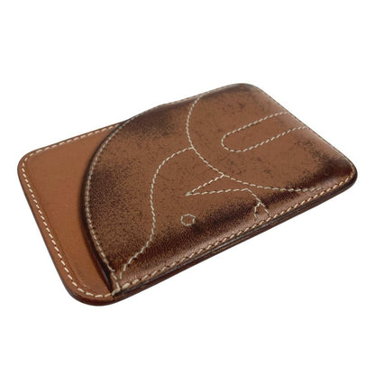 Hermes Card Case Magsafe Eman Cheval Leather Brown — view 3