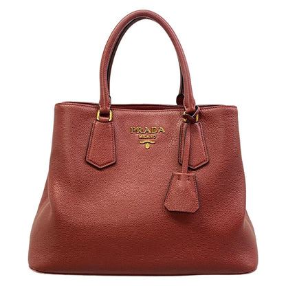 Prada Tote Bag Bordeaux Leather