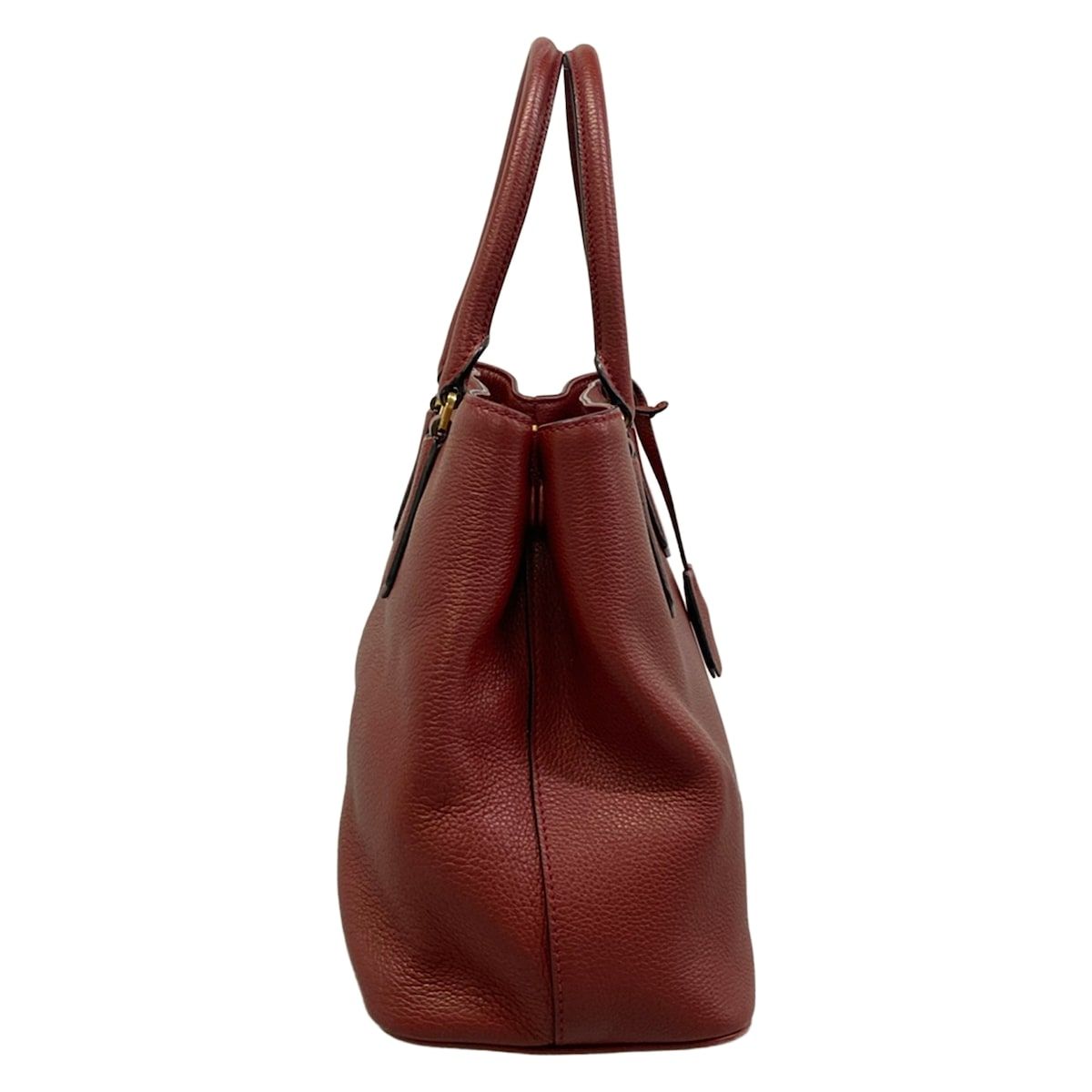 Prada Tote Bag Bordeaux Leather — view 2
