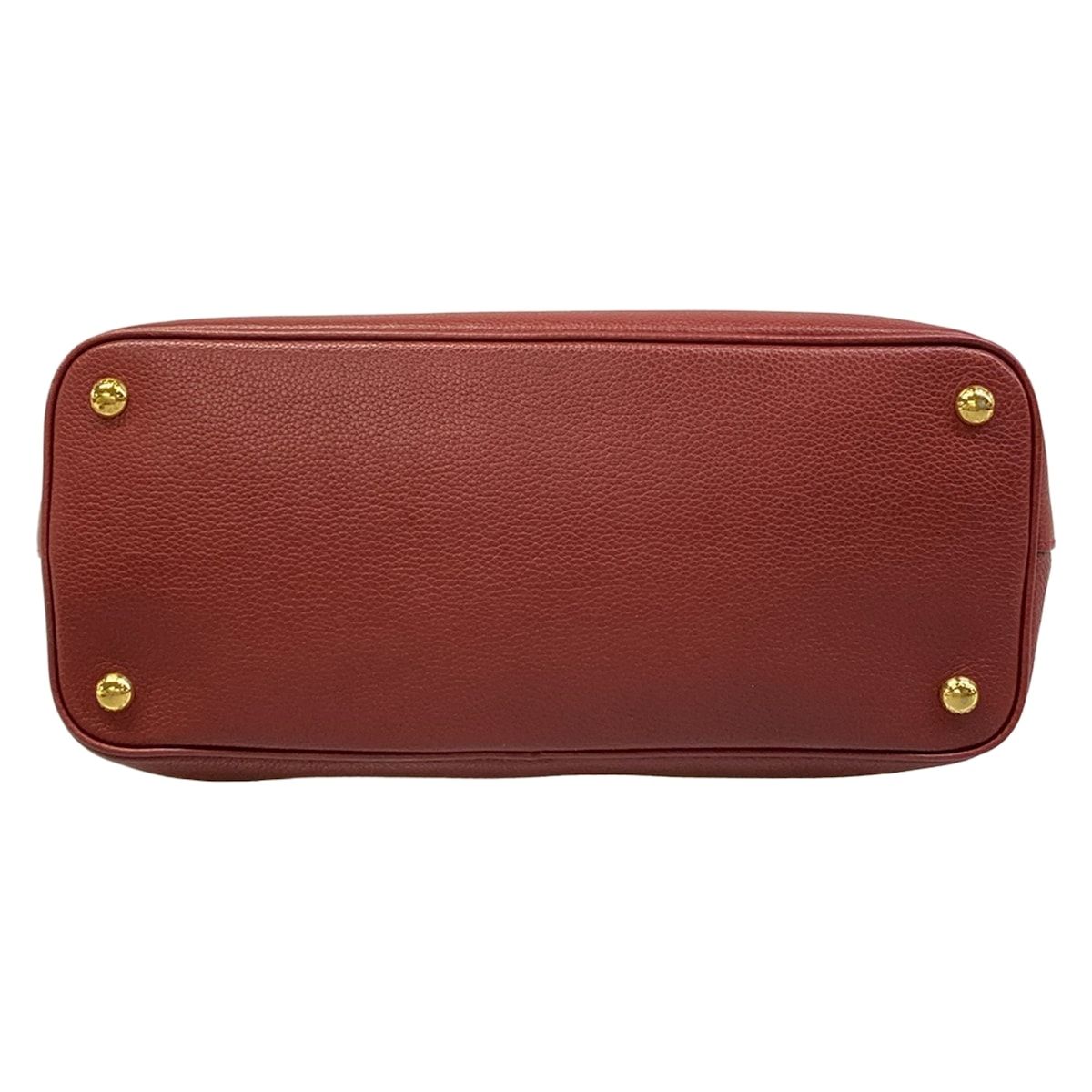 Prada Tote Bag Bordeaux Leather — view 5