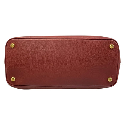 Prada Tote Bag Bordeaux Leather — view 5